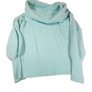 Lilly Pulitzer Womens Blue Cowl Neck Sweater